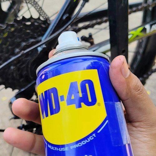 ขจัดสนิมโซ่จักรยาน โดย WD-40