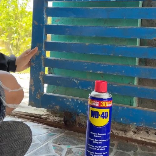 Sửa bánh xe với Wd-40