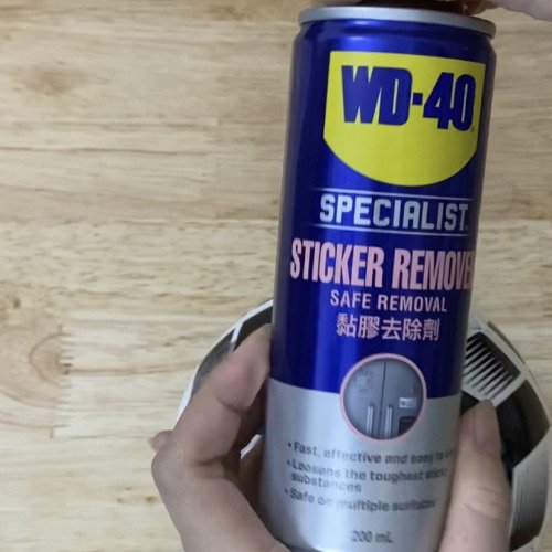 Tẩy sticker lâu ngày