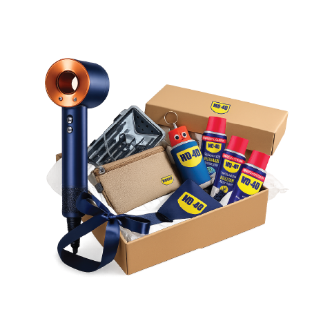 最佳影片: 第二名： 1 台 Dyson® 吹風機 + WD‑40 禮盒